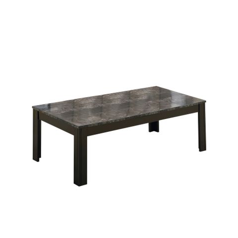 Black Grey Marble-Look Top Table Set - 3Pieces Set - Walmart.com regarding Black Gray Top Table Set 3 Piece Set