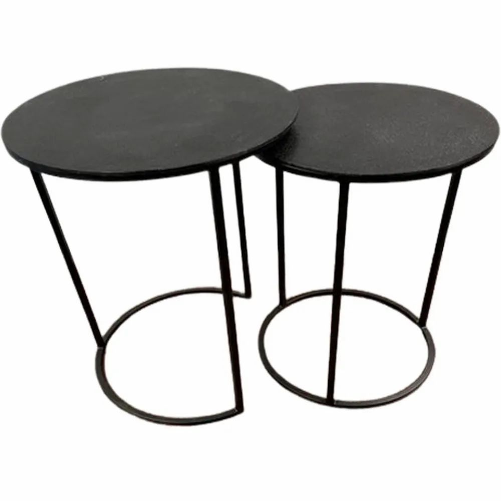 Black Iron Home Decor Nesting Table Set, Size: 12Inch And 10Inch At Rs ... with regard to Black Iron And Stained Wood Nesting Table Set With Bear Scene