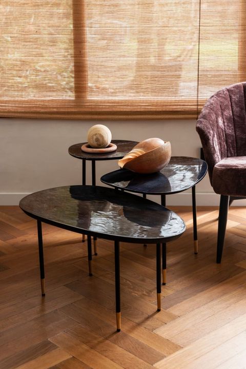 The Versatility of the 3-Piece Phyllis Black Iron Side Table Collection