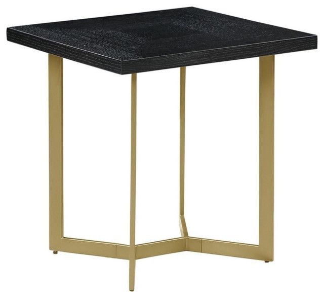 Styling Your Space The Charm of Black Wood Coffee Tables with Gold Accents