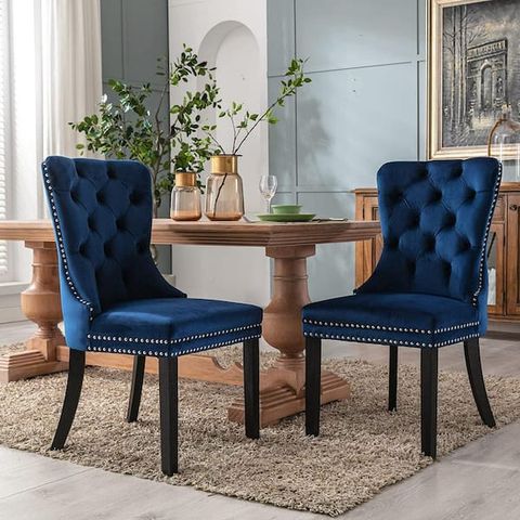 Blue Velvet Living Room Chairs | Cabinets Matttroy within Creating Lasting Impressions Through Thoughtful Dining Room Selection