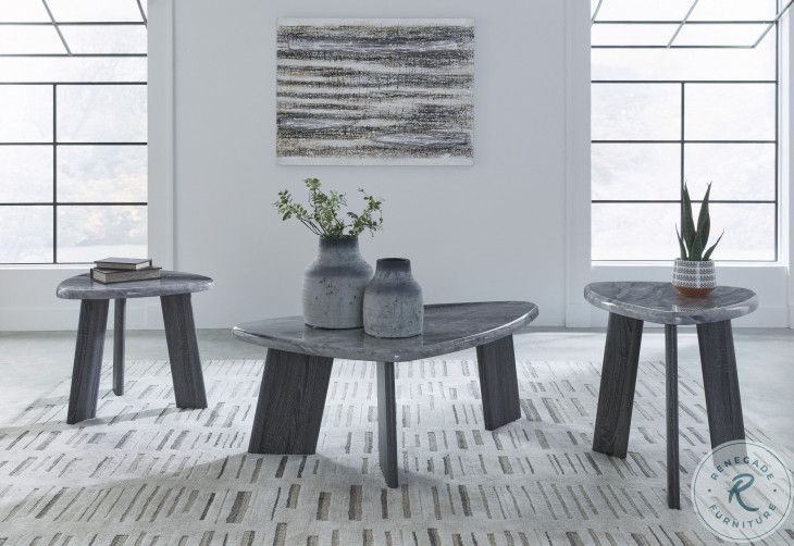 Bluebond Gray Occasional Table Set From Ashley Furniture | Coleman ... pertaining to Bluebond Gray Table, Set Of 3