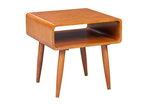 Boraam 33511 Zebra Series Alborg End Table, Rich Walnut - Gift Ideas ... pertaining to Boraam Zebra 3 Piece Dansk Occasional Table Set In Rich Walnut