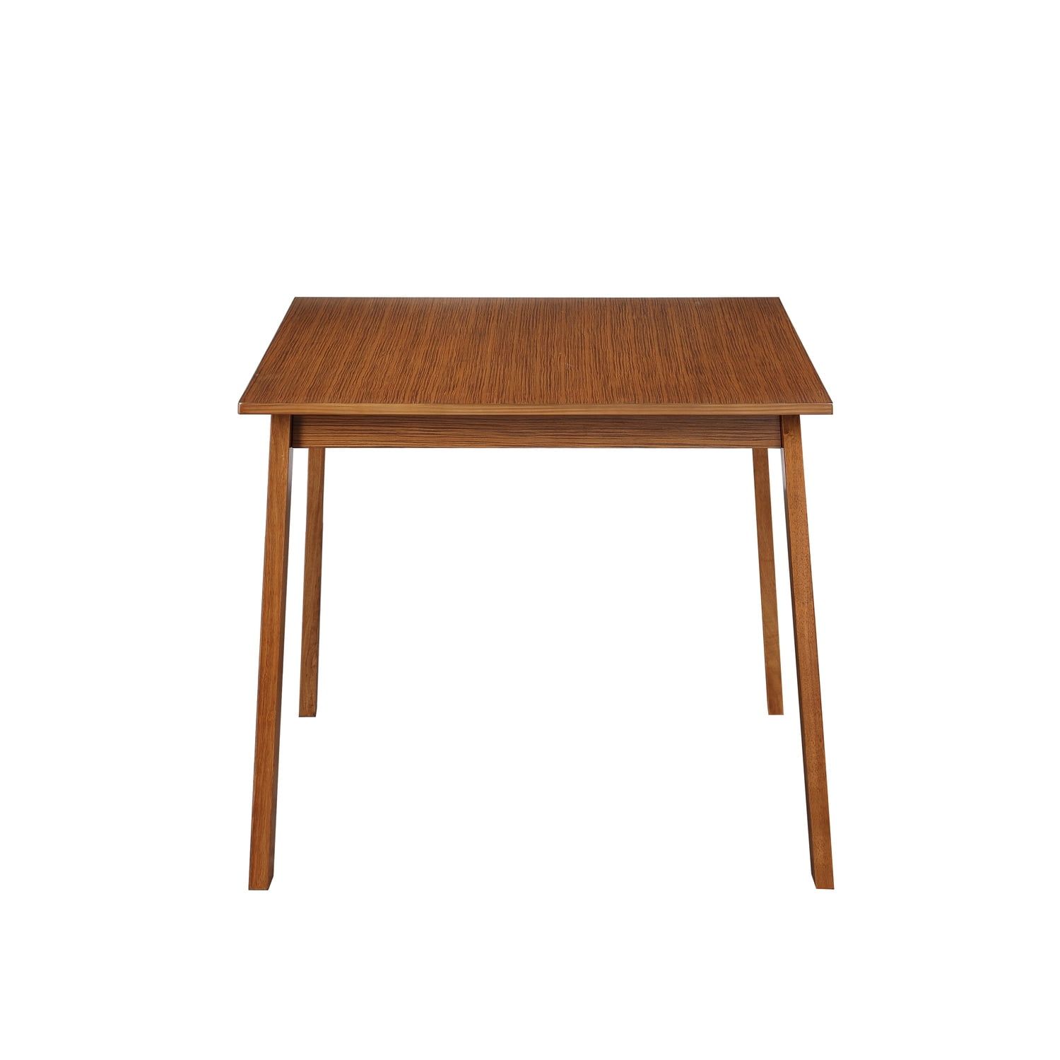 Boraam Zebra Series Hagen Dining Table, Walnut - Walmart.com regarding A Closer Look at the Boraam Zebra Dansk Table Set in Rich Walnut