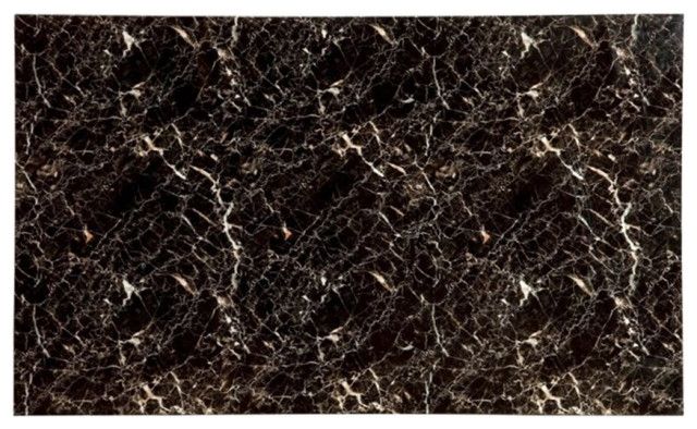 Bowery Hill Faux Marble Top Dining Table In Black - Transitional - Dining Tables - By Homesquare ... throughout Bowery Hill Transitional Faux Marble Nesting Cocktail Tables In White