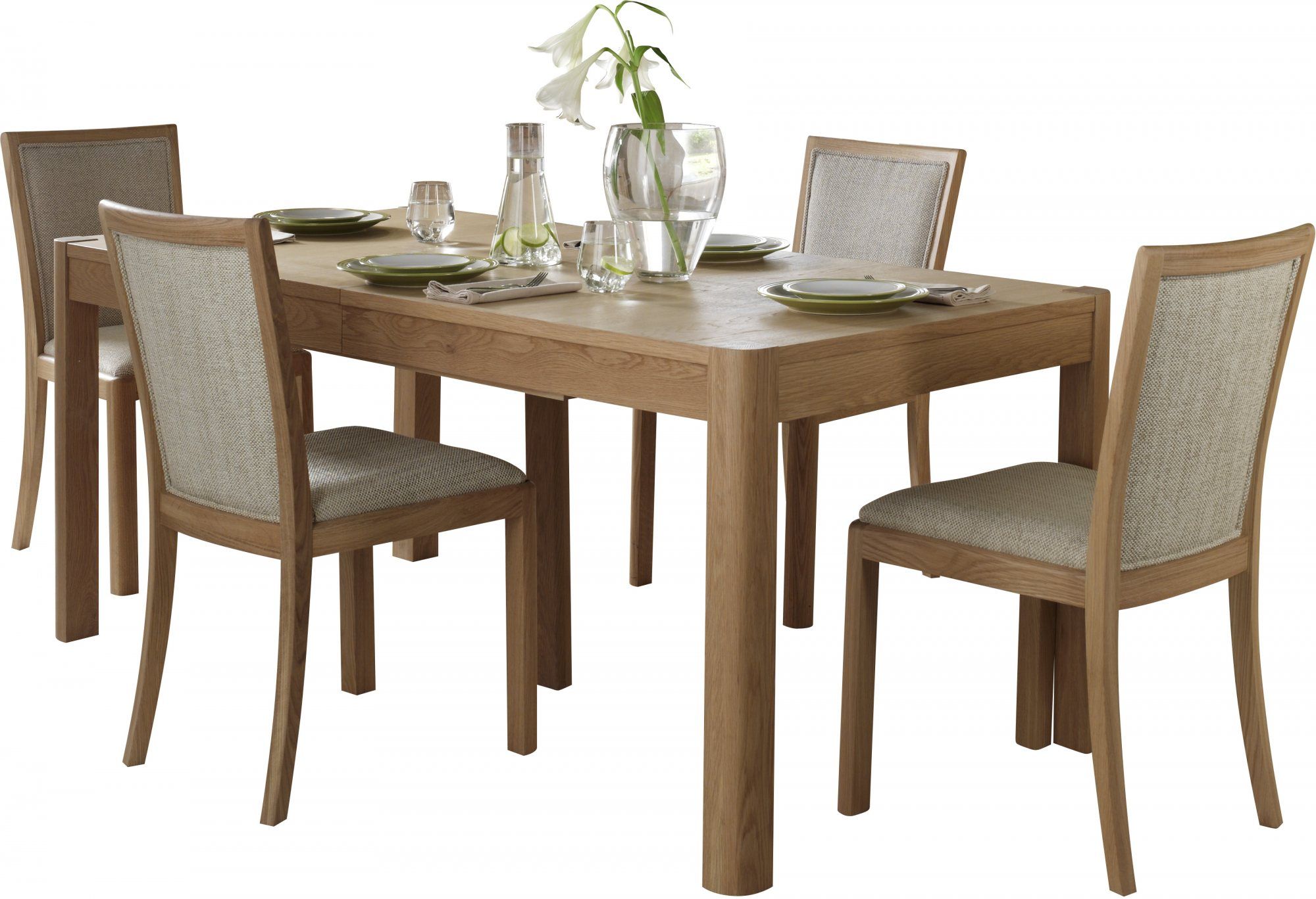 Braemar Dining Table Extending, 4-8 Seater, 120Cm/170Cm - Hills ... regarding Extendable Dining Table For 4 To 8 People