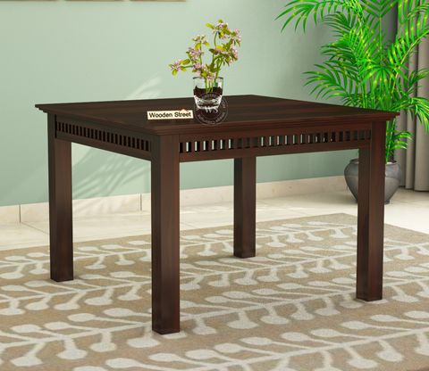 Buy Adolph 4 Seater Compact Dining Table (Walnut Finish) @40% Off ... throughout Cheap Compact Dining Table With Delivery