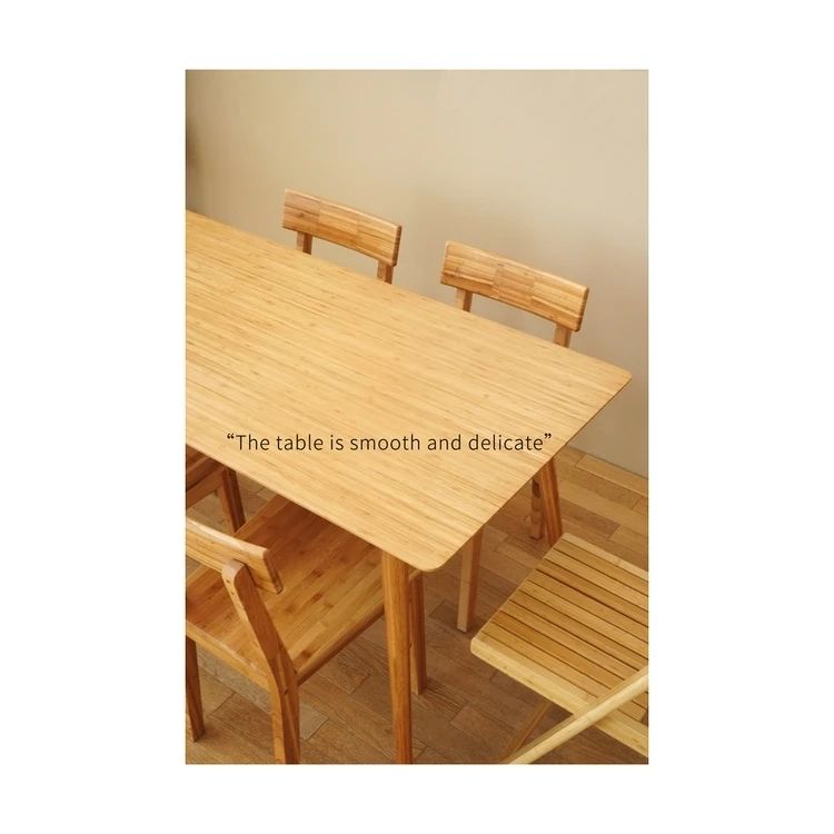 Buy Customized Modern Bamboo And Wood Dining Table And Chair Set High ... with Eco Friendly Bamboo Dining Table
