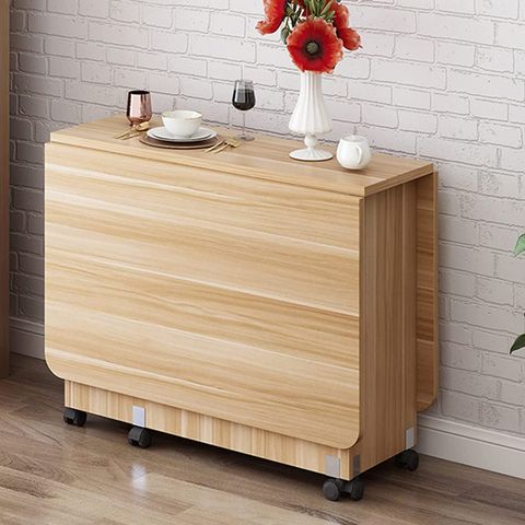 Buy Kitchen Dinner Table, Rectangle Wood Drop Leaf Table, Expandable ... inside Maximizing Kitchen Functionality Through Smart Mobility