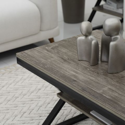 Buy Nile 3-Piece Coffee Table Set-Grey | The Home Uae throughout Maximizing Your Space with the Versatile Dark Gray Pine Wood 3-Piece Coffee Table Set