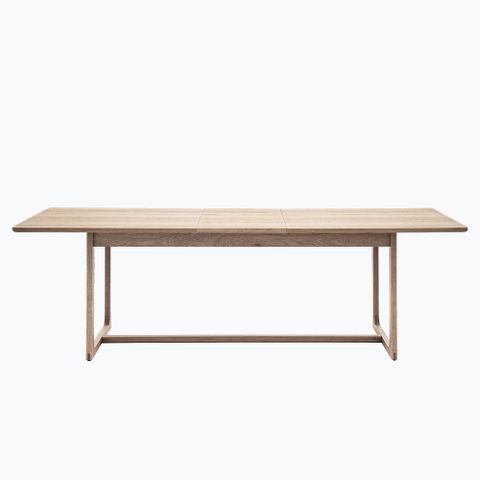 Carl 2M Extending Rectangular Oak Dining Table - Lee Longlands with regard to Rectangular Oak Dining Table With Bench