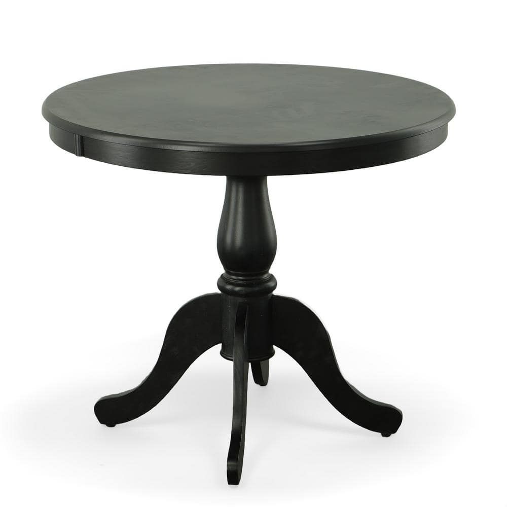 Carolina Classic Fairview Antique Black 36 In. Round Pedestal Dining ... within A Closer Look at the Craftsmanship of the Carolina Classics Fairview Pedestal Table
