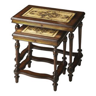 Carved Nesting Tables, Belen Kox - Traditional - Coffee Table Sets - By ... regarding A Deep Dive into the Design Philosophy of Belen Kox's Carved Nesting Tables