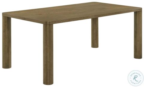 Castlewood Brown Oak 71" Rectangular Dining Table From Coaster ... inside The Craftsmanship Behind the Colton Solid Oak 71" Dining Table