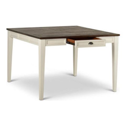 Cayla Counter Table Dark Oak/White - Transitional - Indoor Pub And ... inside How The Steve Silver Cayla Counter Table Transforms Kitchen Spaces