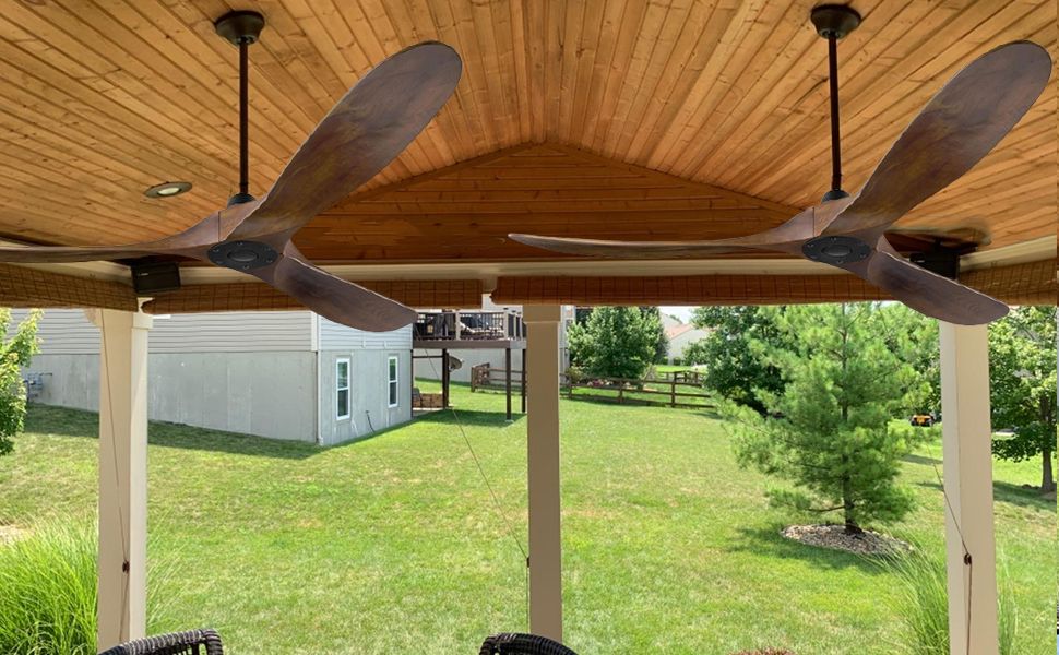 Ceiling Fan No Lights 70&quot; Large Ceiling Fan, Outdoor Ceiling Fan For ... within Maximizing comfort with ceiling fans in covered outdoor areas