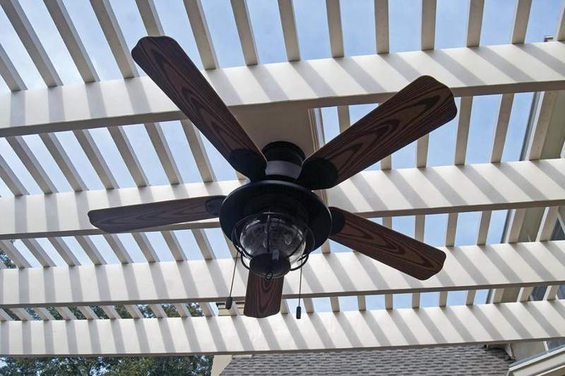 Ceiling Fans In A Pergola | Ceiling Fan Installation, Outdoor Ceiling ... throughout Ceiling Fan For Pergola Installation