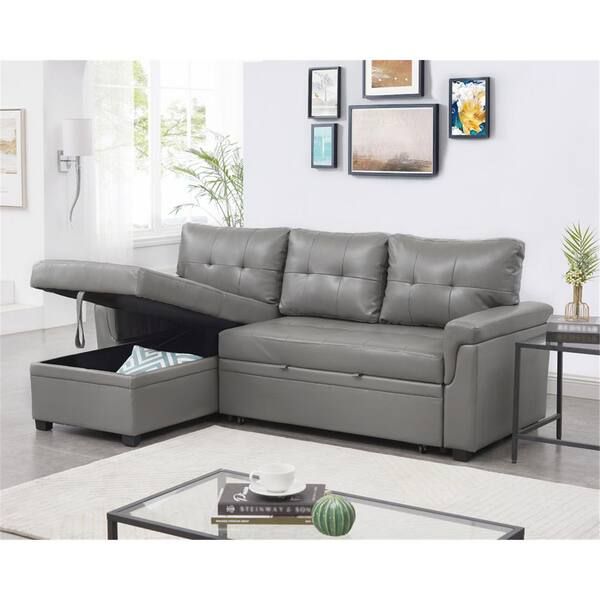 Chaise Sofa Sleeper With Storage | Cabinets Matttroy pertaining to Devonshire Sleeper Sectional Sofa Storage Chaise Camel