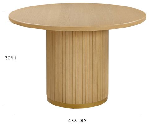 Chelsea Oak Wood Round Dining Table - Contemporary - Dining Tables - By ... pertaining to Chelsea Oak Wood Round Dining Table, Black