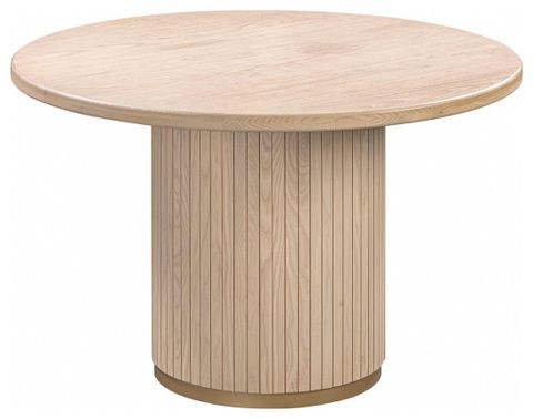 Chelsea Oak Wood Round Dining Table, Wooden Kitchen Table 47 ... inside Chelsea Oak Wood Round Dining Table, Black