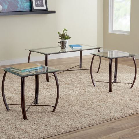Christina 3-Piece Coffee Table Set | Wayfair in Achieve An Open Feel Discover The Versatile 3-Piece Coffee Table Set