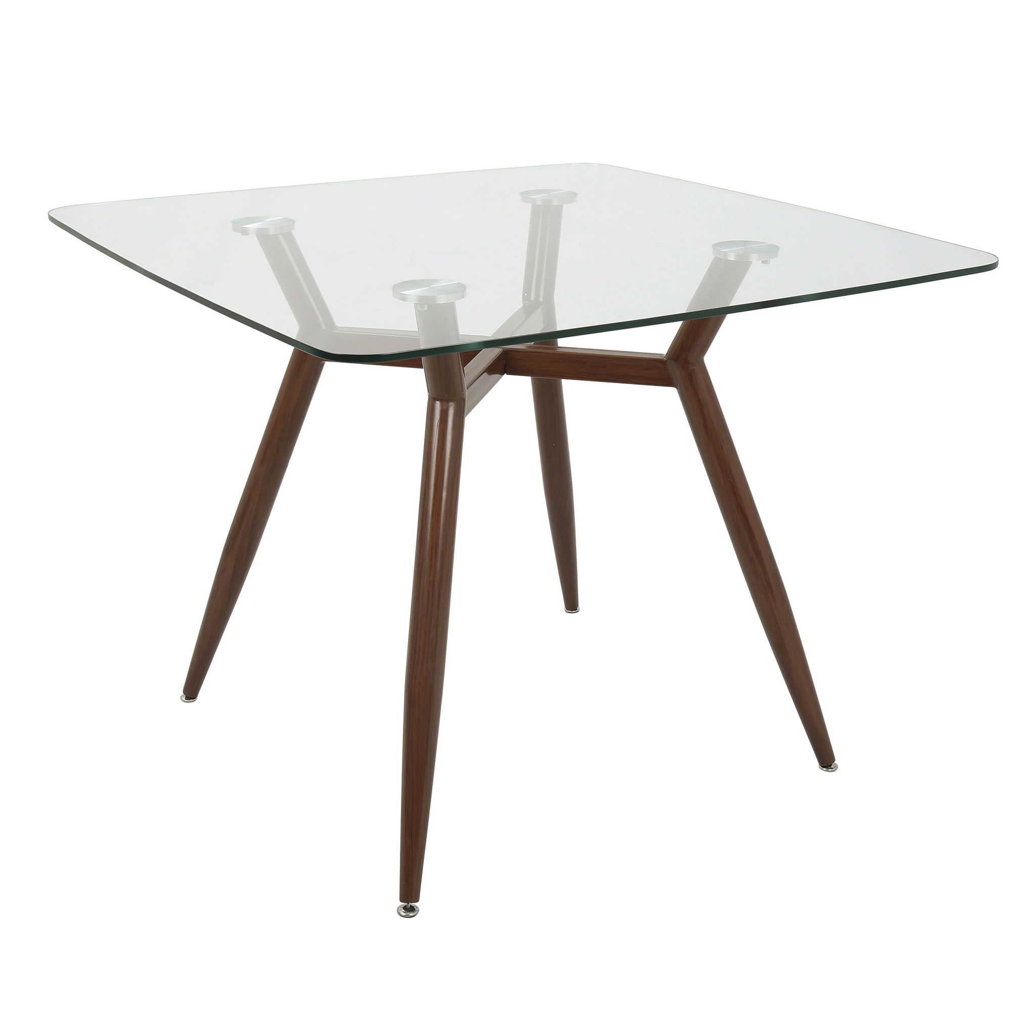 A Deep Dive into the Craftsmanship of Clara Tables Walnut Metal Clear Glass