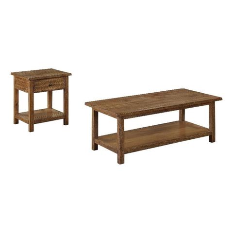 Coaster Payne 2-Piece Wood Coffee And 1-Drawer End Table Set In ... within Design Inspiration Featuring the Payne 2-Piece Distressed White Table Set