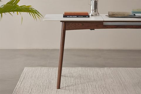 Colton Oak Wood Extendable Dining Table | Dining Room Furniture Sg ... pertaining to The Craftsmanship Behind the Colton Solid Oak 71" Dining Table