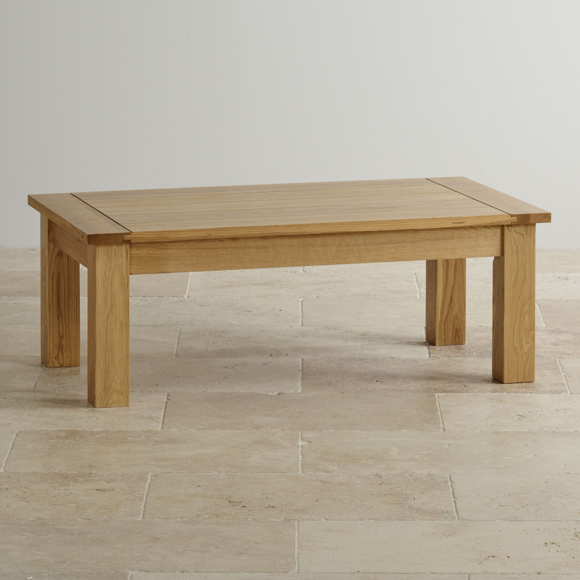 Contemporary Coffee Table In Solid Oak | Oak Furniture Land intended for The Craftsmanship Behind Your Natural Oak Coffee Table