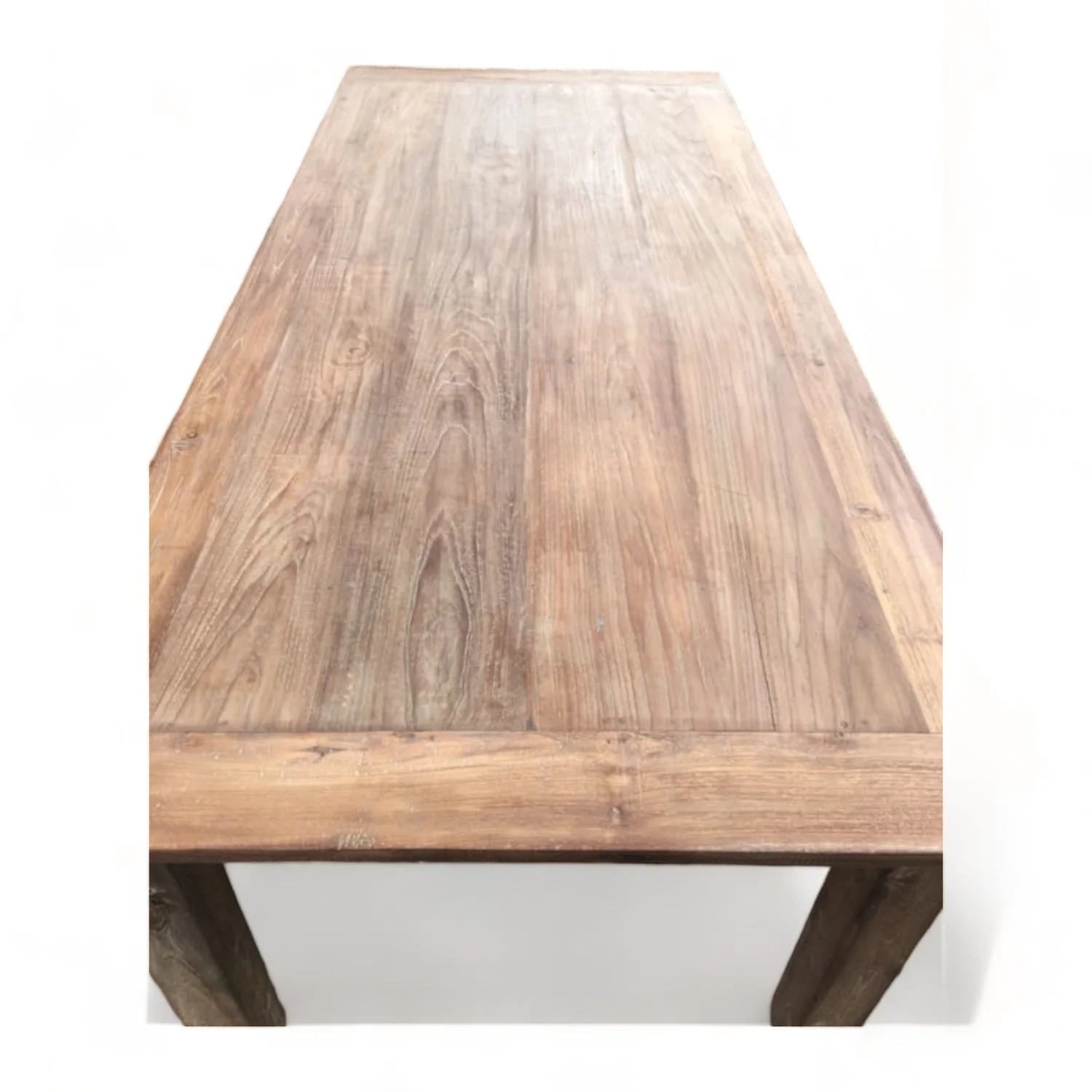 Contemporary Reclaimed Teak Wood Dining Table For Old Dining Room ... in How traditional Indonesian artisans create exceptional teak wood dining tables