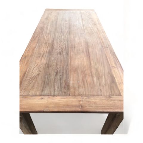 Contemporary Reclaimed Teak Wood Dining Table For Old Dining Room ... in How traditional Indonesian artisans create exceptional teak wood dining tables