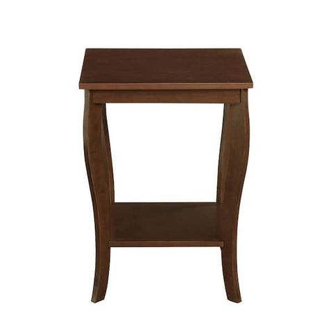 Convenience Concepts American Heritage Espresso 24 In.(H) Square Wood End Table With Two Tiers ... pertaining to Convenience Concepts American Heritage Nesting End Tables In Espresso Wood