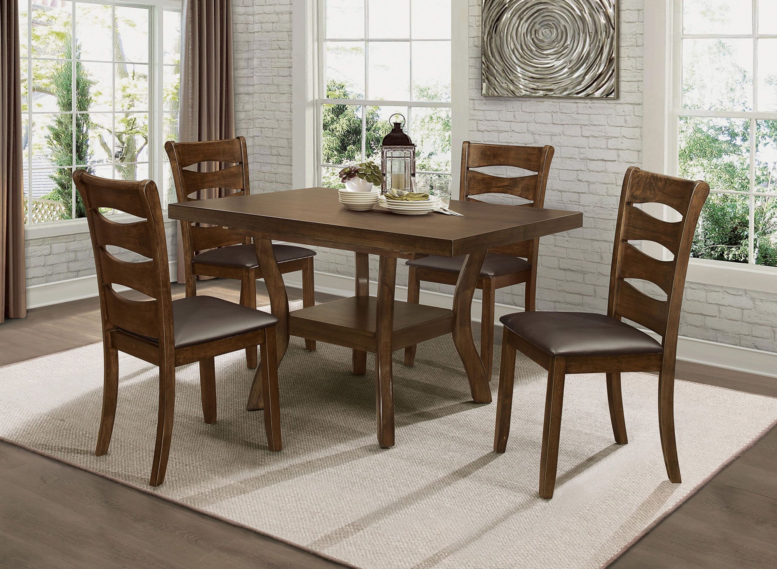 Coring 5-Pc. Dining Room Set | Raymour &amp; Flanigan | Raymour &amp; Flanigan regarding Coring Dining Room Collection, Dining Room Table
