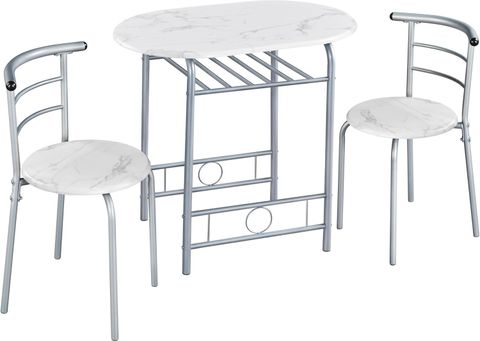 Costoffs 3 Piece Dining Table Set Small Kitchen Table And Chairs Set ... throughout Space-saving solutions for small dining table with 2 chairs set in compact homes