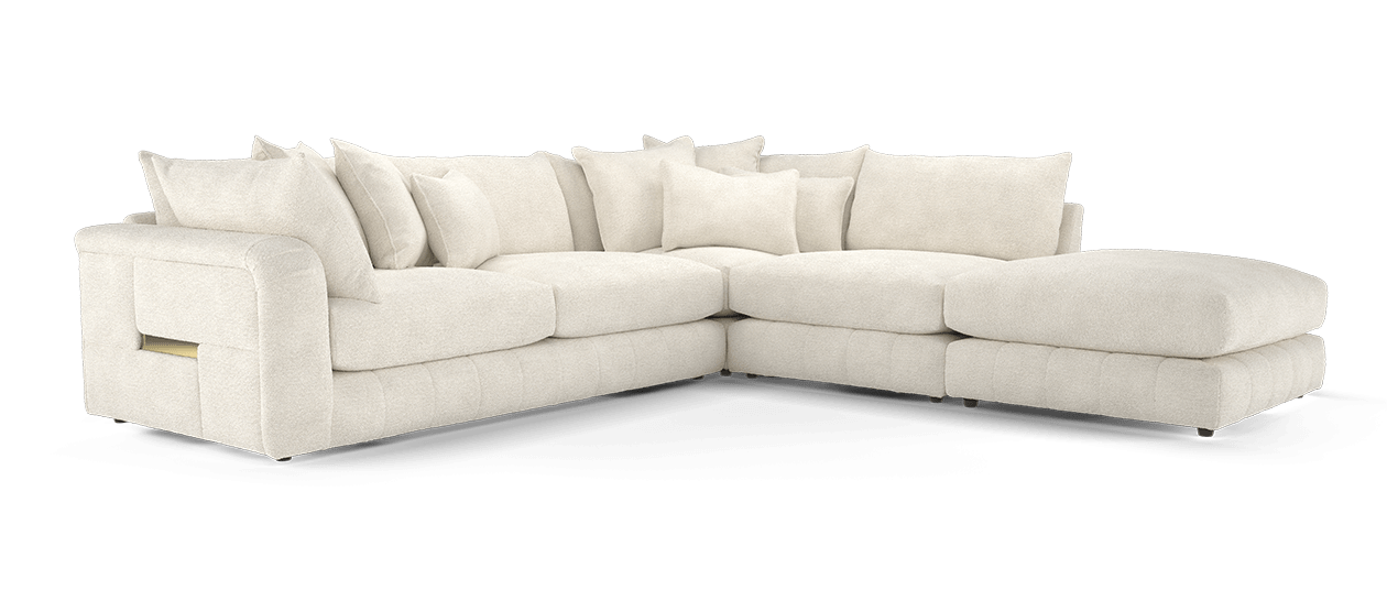 Cream Corner Sofas | Cream L Shaped Sofas | Sofology regarding Deep Seating Comfort The Las Vegas Clive Sofa Cream Explained