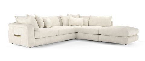 Cream Corner Sofas | Cream L Shaped Sofas | Sofology regarding Deep Seating Comfort The Las Vegas Clive Sofa Cream Explained