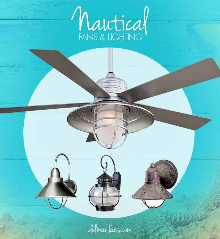 Create A Seaside Getaway With A Nautical Ceiling Fan Or Light Fixture ... pertaining to Rust Proof Ceiling Fan For Beach Property