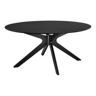 Crossroads 63&quot; Oval Wood Dining Table - Midcentury - Dining Tables - By ... throughout Creating Lasting Memories Around the Crossroads 63&quot; Oval Wood Table