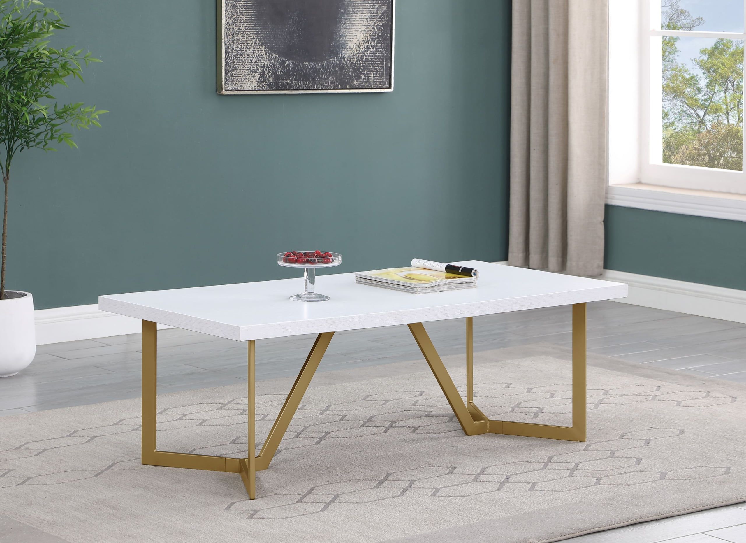 Ct283, Ct284, Ct285: White Wood Coffee Table Set And Pieces – Best ... pertaining to Chic and Sophisticated White Wood Coffee Table Sets with Gold Painted Legs Explained
