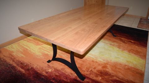Custom Solid Black Cherry Wood Dining Table Top By Yost Selectwoodworks ... inside The Enduring Charm of Solid Wood Top Tables A Deep Dive