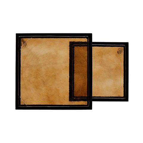 Dalston Amber Nesting End Tables | Crate & Barrel throughout Finding the Perfect Fit Choosing the Right Dalston Nesting End Tables for Your Needs