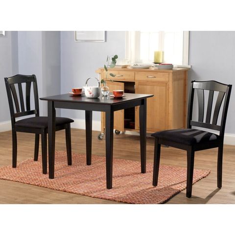 Dannie Mini 2 Chair Dining Table For Small Space - Furwoodd with regard to Space-saving solutions for small dining table with 2 chairs set in compact homes