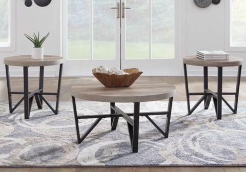 Deanlee Brown Occasional Table Set - Evansville Overstock Warehouse with Lenore Occasional Collection, Cocktail Table