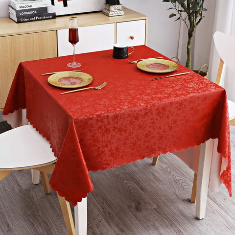 Decoruhome Heavy Duty Vinyl Tablecloth, Waterproof Square Table Cloth ... throughout Designing Around the Flora Dining Table 94 Inch Aesthetic