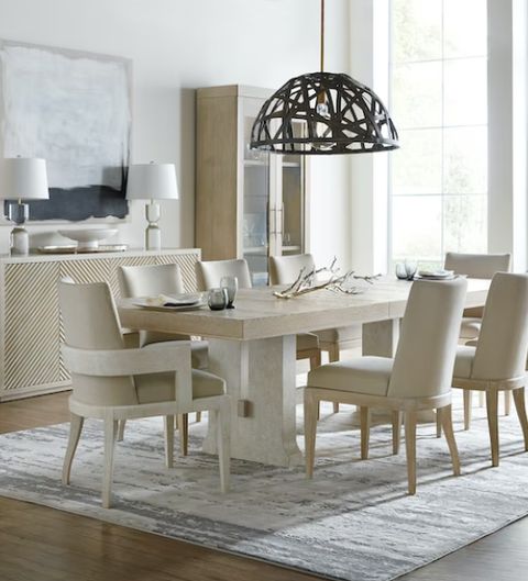Dining Room Cascade Rectangle Dining Table W/1-22In Leaf – Aviva Kende in Designing Your Dream Dining Room Bring Coastal Charm with the Seaside Table