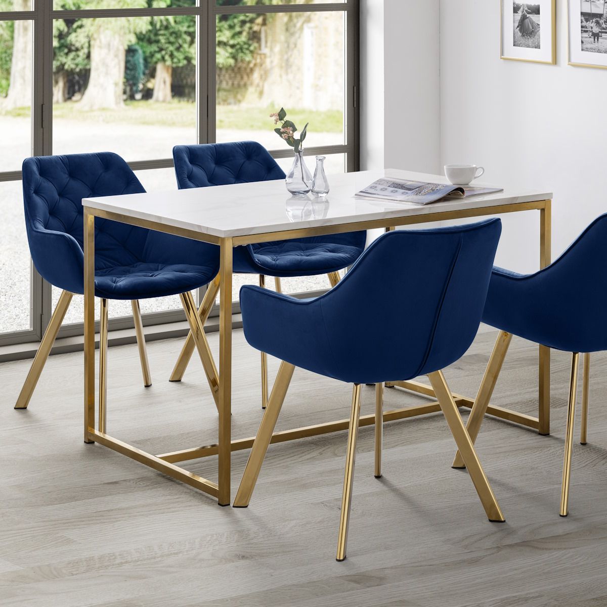 How to choose the perfect marble dining table with gold frame for your home