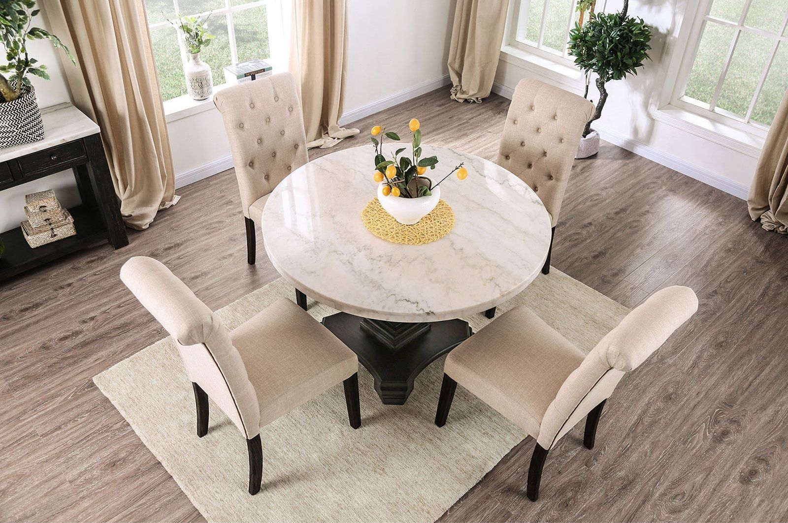 Dining Table Set Round Marble At Dianna Wagner Blog in Creating elegance in small spaces with round marble dining table considerations