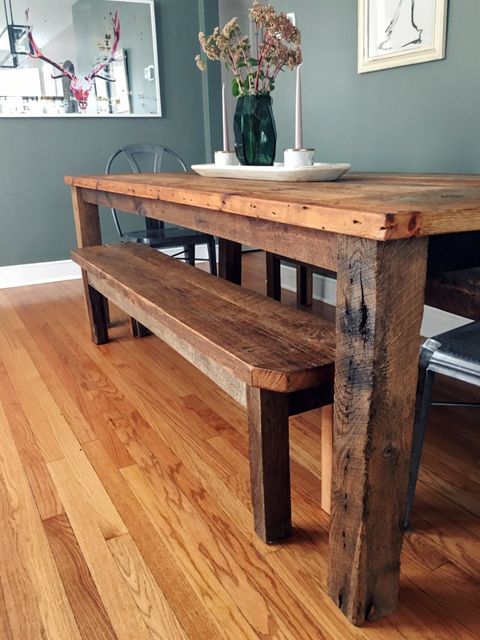 Dining Tables With Reclaimed Wood At Floyd Holley Blog with Rustic Dining Table Handmade From Reclaimed Wood