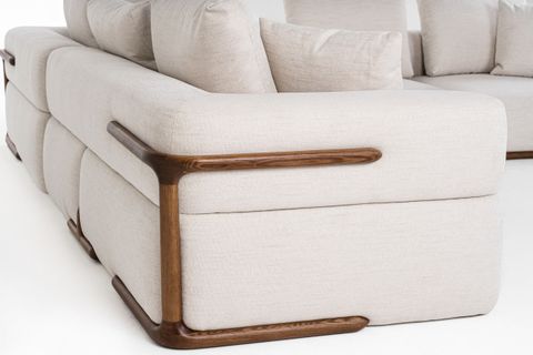 Divani Casa Simone Modern Off-White Fabric Sectional Sofa ... for Exploring the Allure of the Divani Casa Weldon Curved Sectional