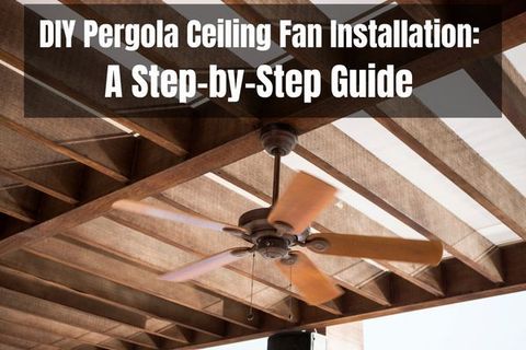 Diy Pergola Ceiling Fan Installation Guide within Ceiling Fan For Pergola Installation